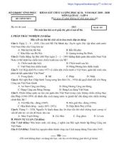 Bộ đề khảo sát chất lượng học kỳ II môn Lịch sử Lớp 9 - Năm học 2019-2020 - Sở giáo dục và đào tạo Vĩnh Phúc (Có đáp án)